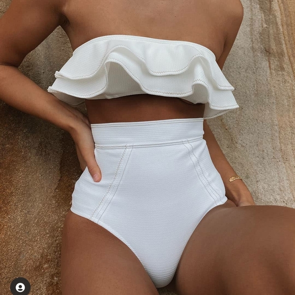 Suboo Kaia Ruffle Bikini Small Top/XS bottom - Picture 4 of 16